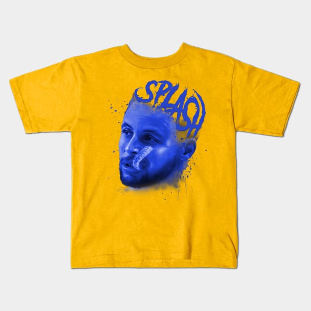 Steph Curry Kids T-Shirt by Juantamad